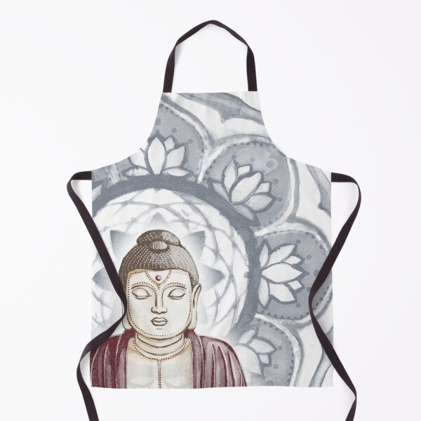 Item preview, Buddha Padma Watercolor - Fawn Earth Wine - Dusk Halo designed and sold by Irene Estelle.