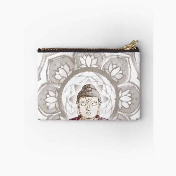 Item preview, Buddha Padma Watercolor - Fawn Earth Wine - Earth Halo designed and sold by Irene Estelle.