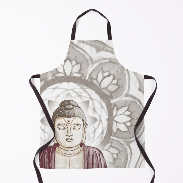 Item preview, Buddha Padma Watercolor - Fawn Earth Wine - Earth Halo designed and sold by Irene Estelle.