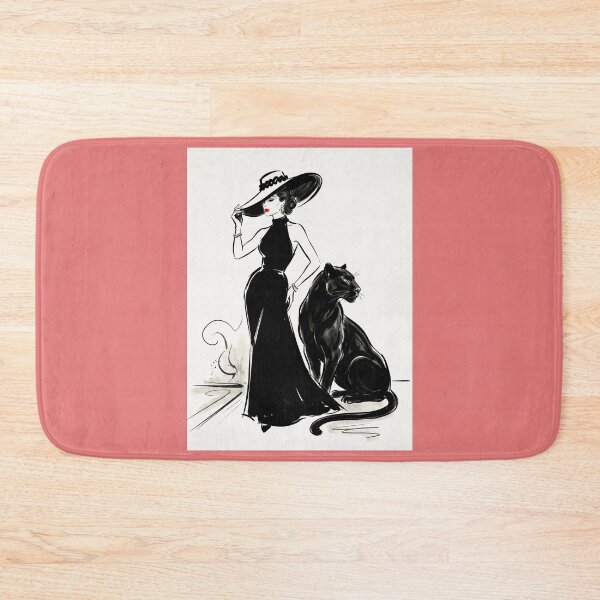 Item preview, Beautiful lady with a black panther. designed and sold by Natalia-Vlad.