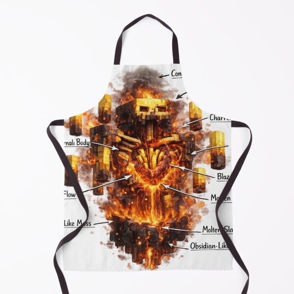 Item preview, Blaze Anatomy – Infernal Core with Blaze Rod Heart designed and sold by Ana Gómez.
