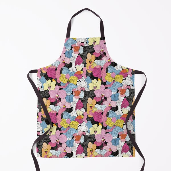 Item preview, Beautiful orchid flowers abstract repeated design pattern designed and sold by Rhu Creations.