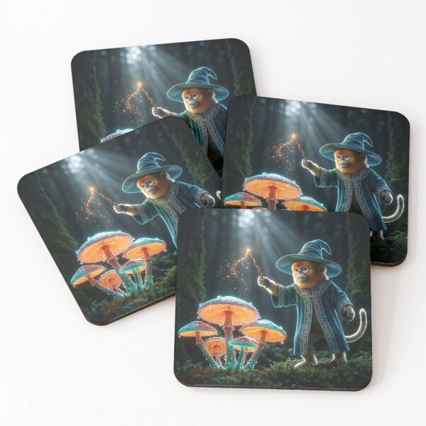 Item preview, Golden Snub-Nosed Monkey Sorcerer Casts a Spell designed and sold by Tridentulus.