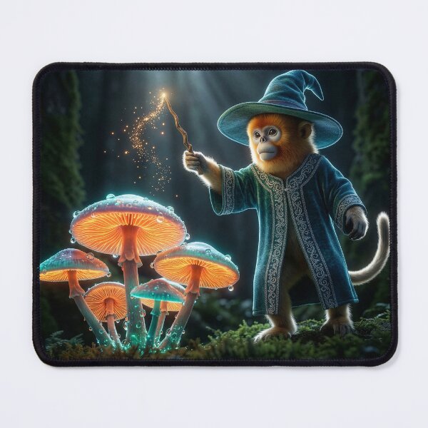 Item preview, Golden Snub-Nosed Monkey Sorcerer Casts a Spell designed and sold by Tridentulus.