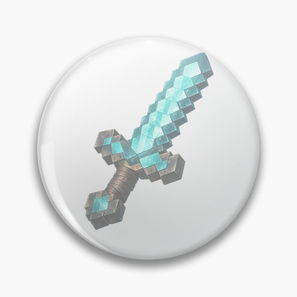 Item preview, Diamond Sword – Ultra Detailed 3D Gaming Icon designed and sold by Ana Gómez.