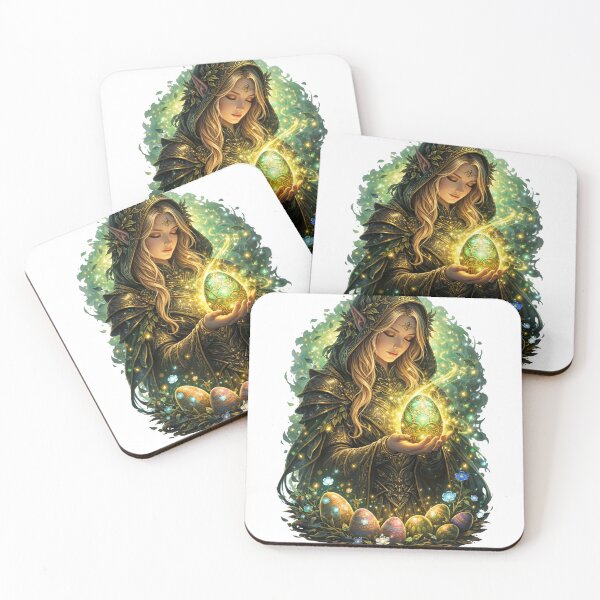 Item preview, Magic Easter Elf Fantasy Sticker designed and sold by Mystic Wild Studio.