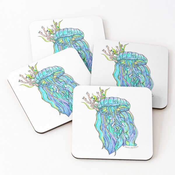 Item preview, Rainbow Aura Jellyfish (no background for stickers) designed and sold by Ruby Tiger Creations.