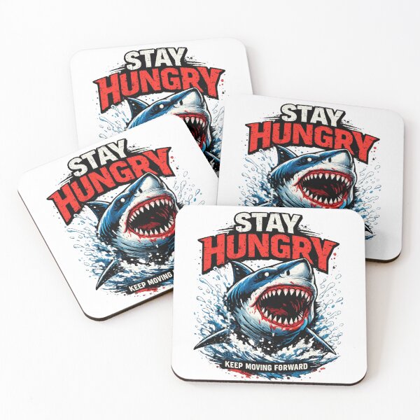 Item preview, Stay Hungry Shark T-Shirt – Aggressive Apex Predator Streetwear Design designed and sold by Wear Sculpt.