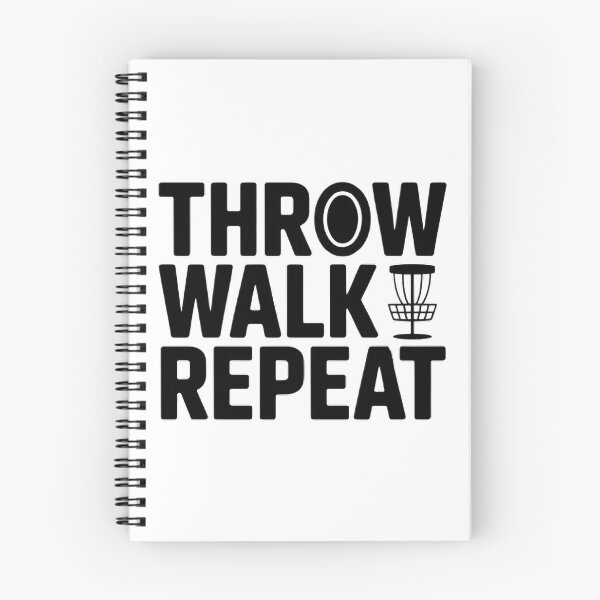 Artikelvorschau, Werfen, Gehen, Wiederholen – Minimalistisches Disc-Golf-Design entworfen und verkauft von FairwayApparel.