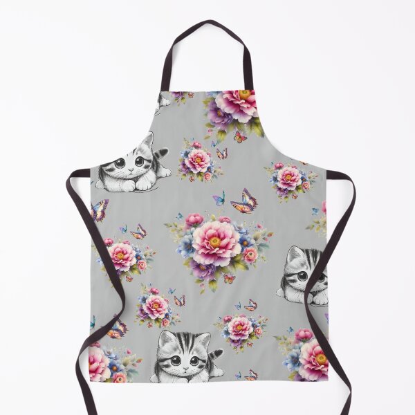 Item preview, Cute Cats and Roses Pattern – Soft Pastel Style designed and sold by Good Vibes .