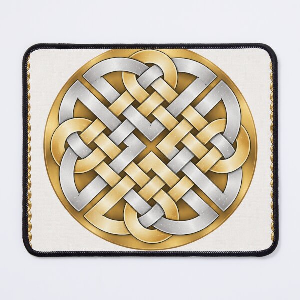 Item preview, A square braided pattern in gold and silver designed and sold by Ratatosk-AI.