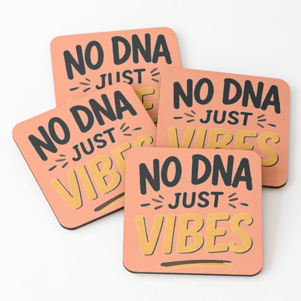 Item preview, COLOURED No DNA Just Vibes Funny Minimalist Viral Quote Design Gift for women designed and sold by The Melanic.