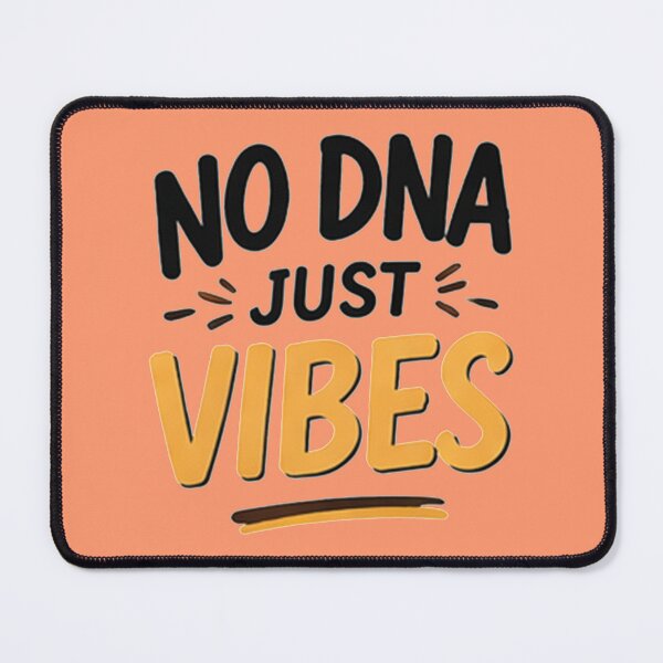 Item preview, COLOURED No DNA Just Vibes Funny Minimalist Viral Quote Design Gift for women designed and sold by The Melanic.