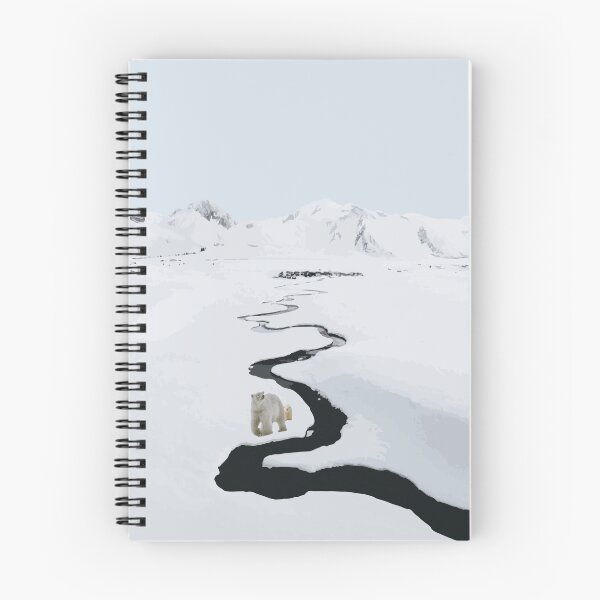 Item preview, Polar Bears Walking Beside Frozen River designed and sold by Arturo Daniel Garcia Palomo.
