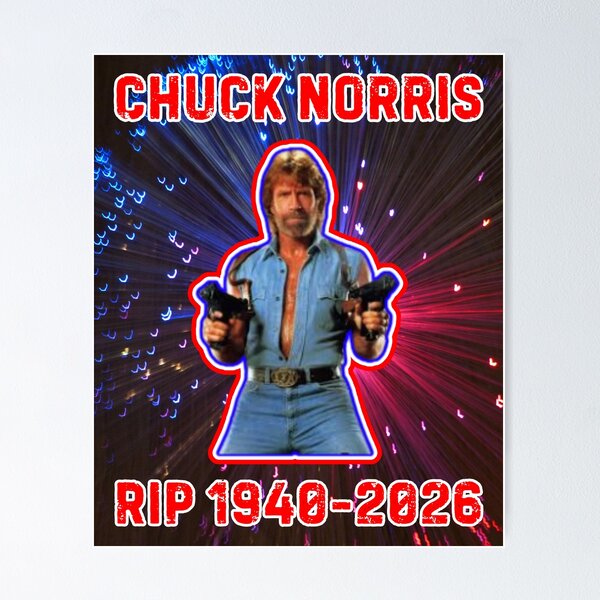 Item preview, RIP Chuck Norris designed and sold by WoodburyLake.