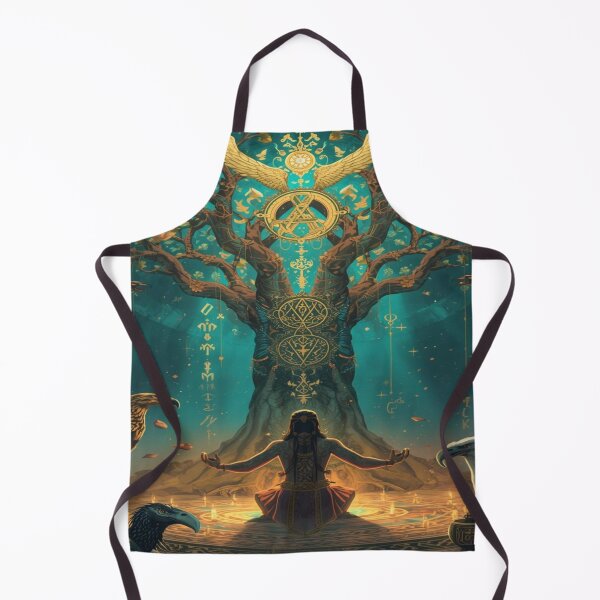 Item preview, Turkic Mythology Shaman and The Tree of Life (Bayterek) Folk Art designed and sold by EmrecanT.