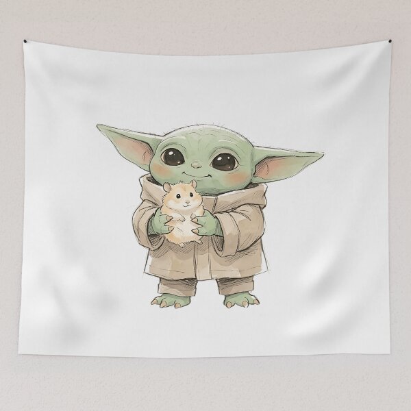 Item preview, BABY YODA SYRIAN HAMSTER designed and sold by LIS AND MELIVERSO.