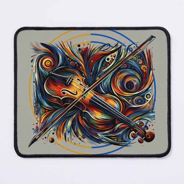 Item preview, Colorful Abstract Violin Art designed and sold by Szpaku desart .