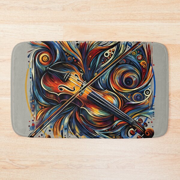 Item preview, Colorful Abstract Violin Art designed and sold by Szpaku desart .