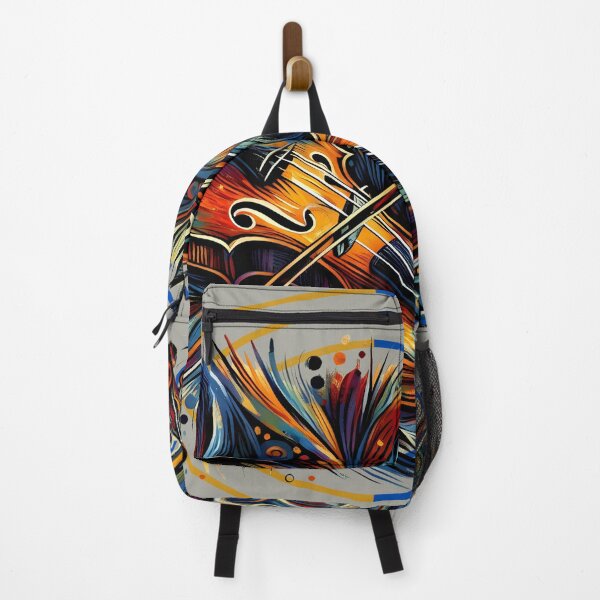 Item preview, Colorful Abstract Violin Art designed and sold by Szpaku desart .