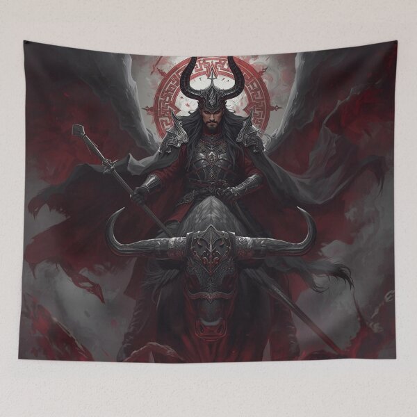 Item preview, Erlik Khan - Lord of the Underworld Turkic Mythology Dark Art designed and sold by EmrecanT.