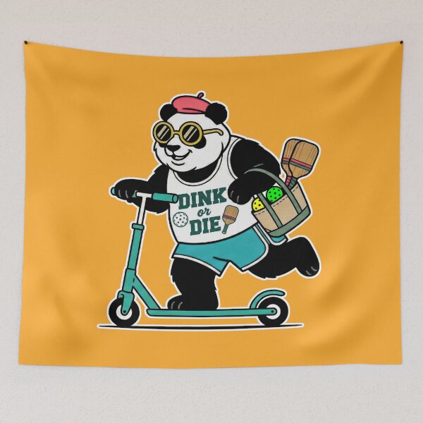 Item preview, Dink or Die Panda – Pickleball Skater Funny Design designed and sold by Golden Chaos.