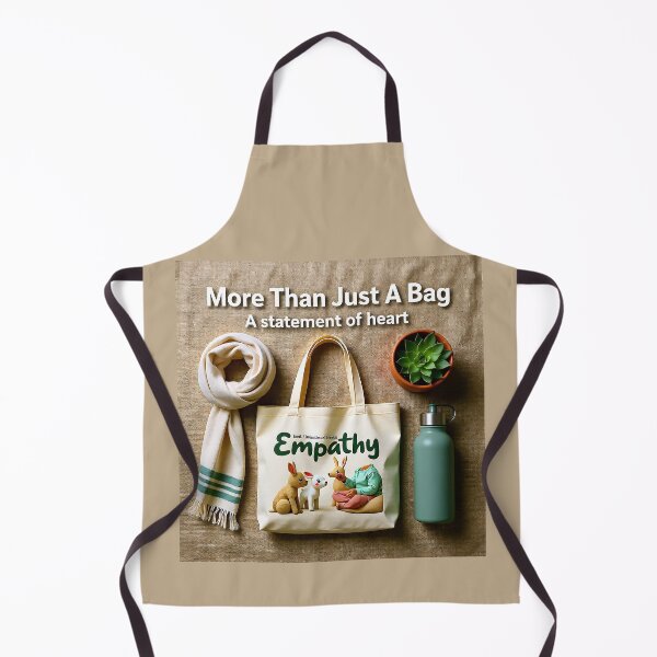 Item preview, More Than Just a Bag — Flatlay of “Empathy” Tote with Essentials | A Statement of Heart designed and sold by Creative-RE.