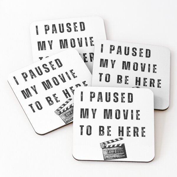 Item preview, I Paused My Movie To Be Here Funny Cinephile Movie Night designed and sold by Ali-printshop.