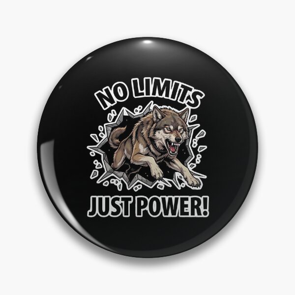 Item preview, No Limits Just Power Wolf T-Shirt Aggressive Motivation Gym Design designed and sold by sophiajon.