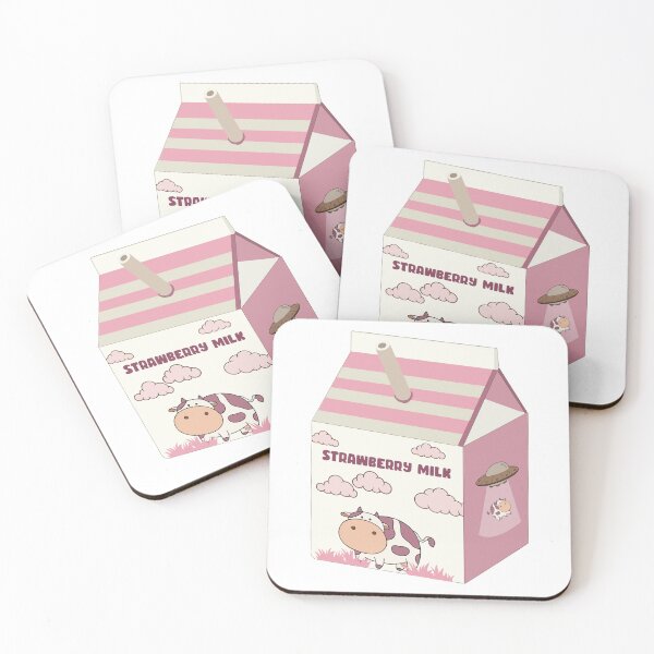 Item preview, strawberry milk cow - chocolate milk designed and sold by retrocreations|.