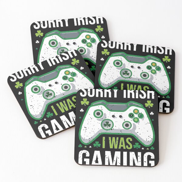 Item preview, Sorry Irish I was Gaming T-Shirt, St. Patrick's Day Gamer Tee, Funny Controller designed and sold by OlyvieArt.