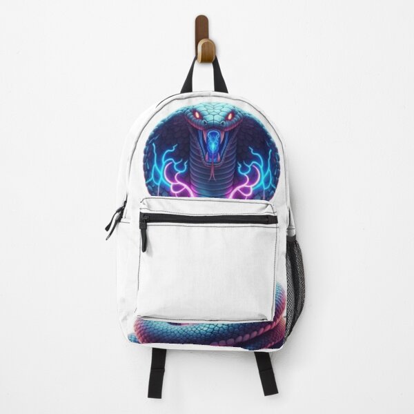 Item preview, Neon Cobra Snake – Glowing Cyberpunk Serpent Sticker designed and sold by Mojbin.