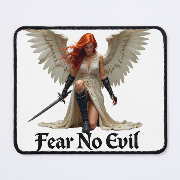 Item preview, Angel Fear No Evil designed and sold by CoverPop.
