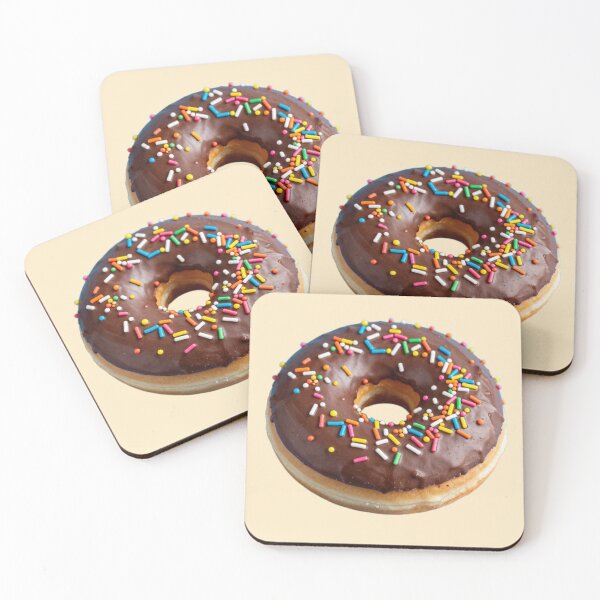 Item preview, Chocolate Doughnut with Sprinkles Sticker designed and sold by Express210.