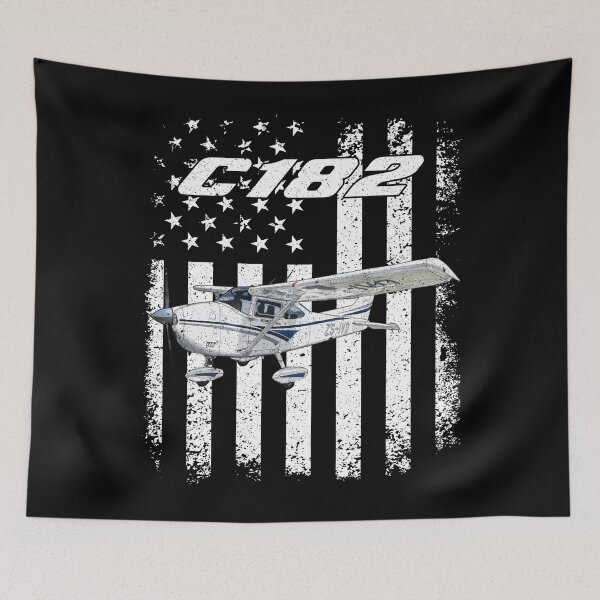 Item preview, C182 Airplane Patriotic Flag Design designed and sold by Emberglowo.