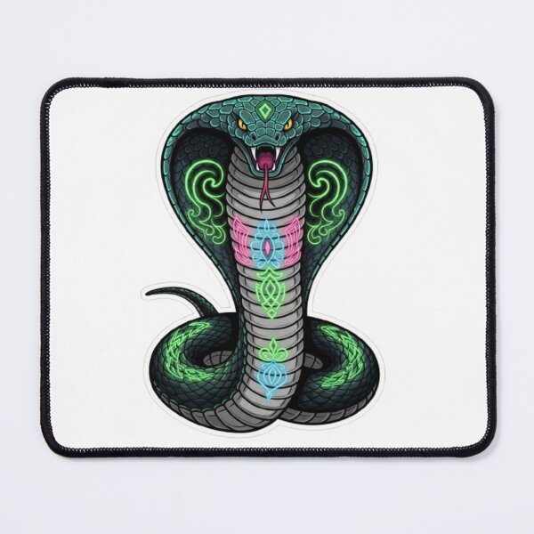Item preview, Sacred Neon Cobra – Spiritual Snake Chakra Energy Sticker designed and sold by Mojbin.