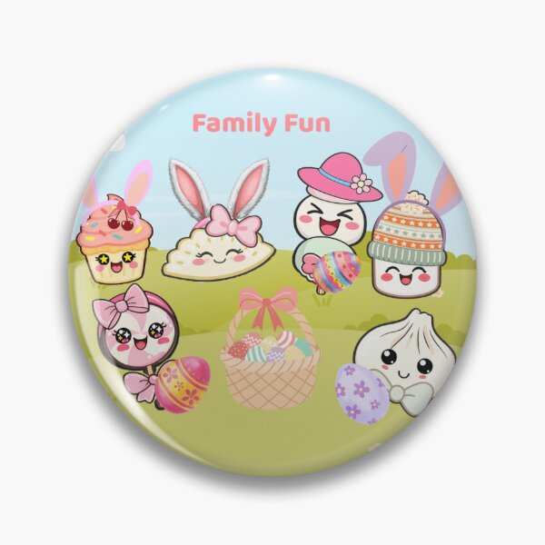 Item preview, Kawaii Easter Family Fun | Cute Dessert & Bunny Character Collection designed and sold by Bubby Sweets Creations.