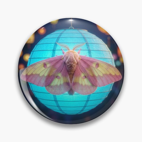 Item preview, Rosy Maple Moth Lights on a Paper Lantern designed and sold by Tridentulus.