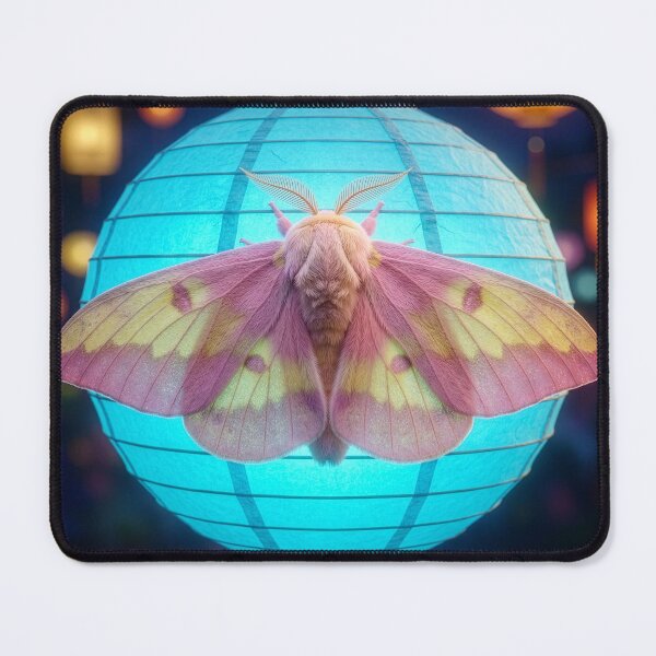 Item preview, Rosy Maple Moth Lights on a Paper Lantern designed and sold by Tridentulus.