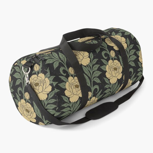 Item preview, Medium scale of Dark Vintage Peony Botanical Floral Vine Repeat Pattern designed and sold by DColourMuse.