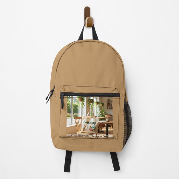 Item preview, Designed for the Conscious Soul — “Empathy” Tote on Dainty Wooden Café Chair | Mindful Dining Style designed and sold by Creative-RE.