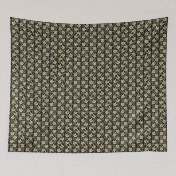 Item preview, XSmall scale of Dark Vintage Peony Botanical Floral Vine Repeat Pattern designed and sold by DColourMuse.