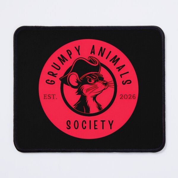 Item preview, The Grumpy Animals Society Official Pirate Rat Emblem Logo designed and sold by JacobVarghese.