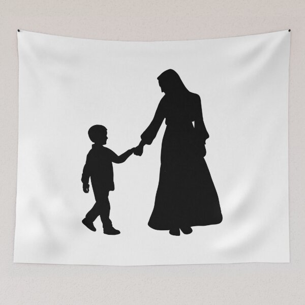 Item preview, Mother and Son Silhouette Love Design designed and sold by CozyMomDesigns.