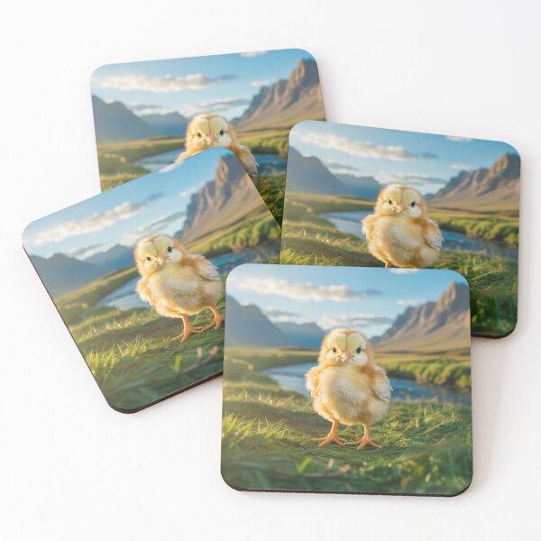 Item preview, Fluffy Chick in the Mountains designed and sold by Brochamorocha.