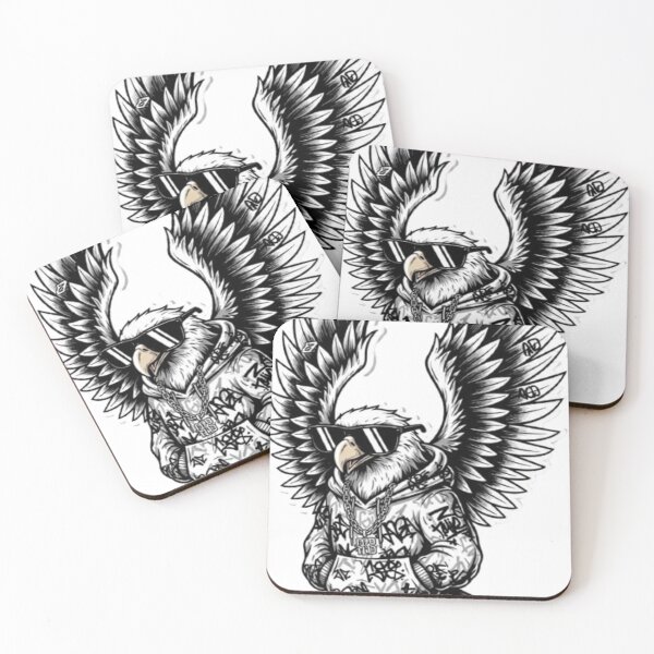 Item preview, Streetwear Eagle – Cool Gangster Bird with Wings Sticker designed and sold by Mojbin.