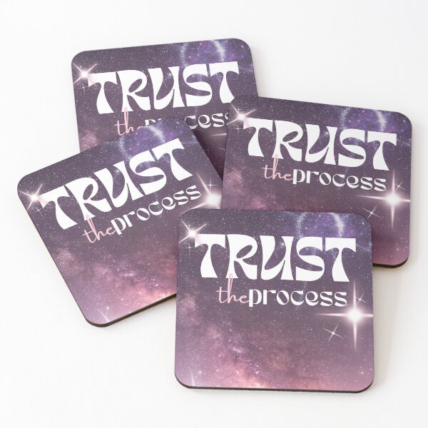 Item preview, Trust the Process Affirmation art, cosmic, galaxy designed and sold by Art by Kristie.