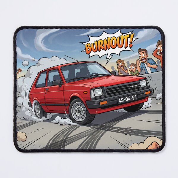 Item preview, Toyota Starlet KP61 Cartoon designed and sold by Racing Art Store.