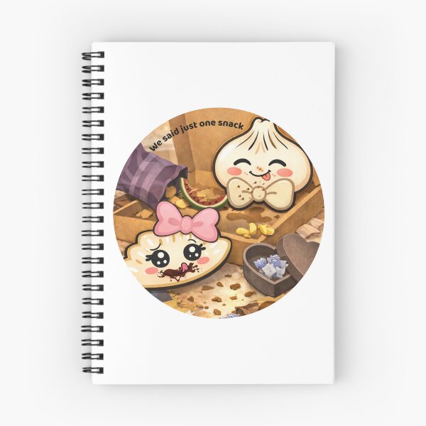 Item preview, We Said Just One Snack |  Cute Kawaii Dumpling Snack Attack Sticker | Cozy Relatable Humor Aesthetic designed and sold by Bubby Sweets Creations.