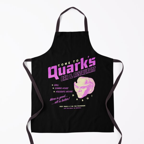 Item preview, Star More Is Goodf All Is Better Space Nine Come To Quark'S Bar Logo Grill Gamming House Holosuite Arcade  designed and sold by JacobVarghese.